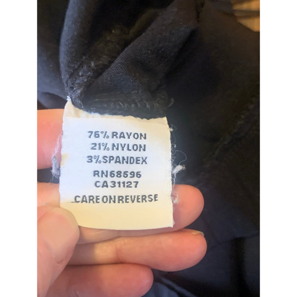 DKNY Pull on Pants Large Black Stretchy - Picture 4 of 6